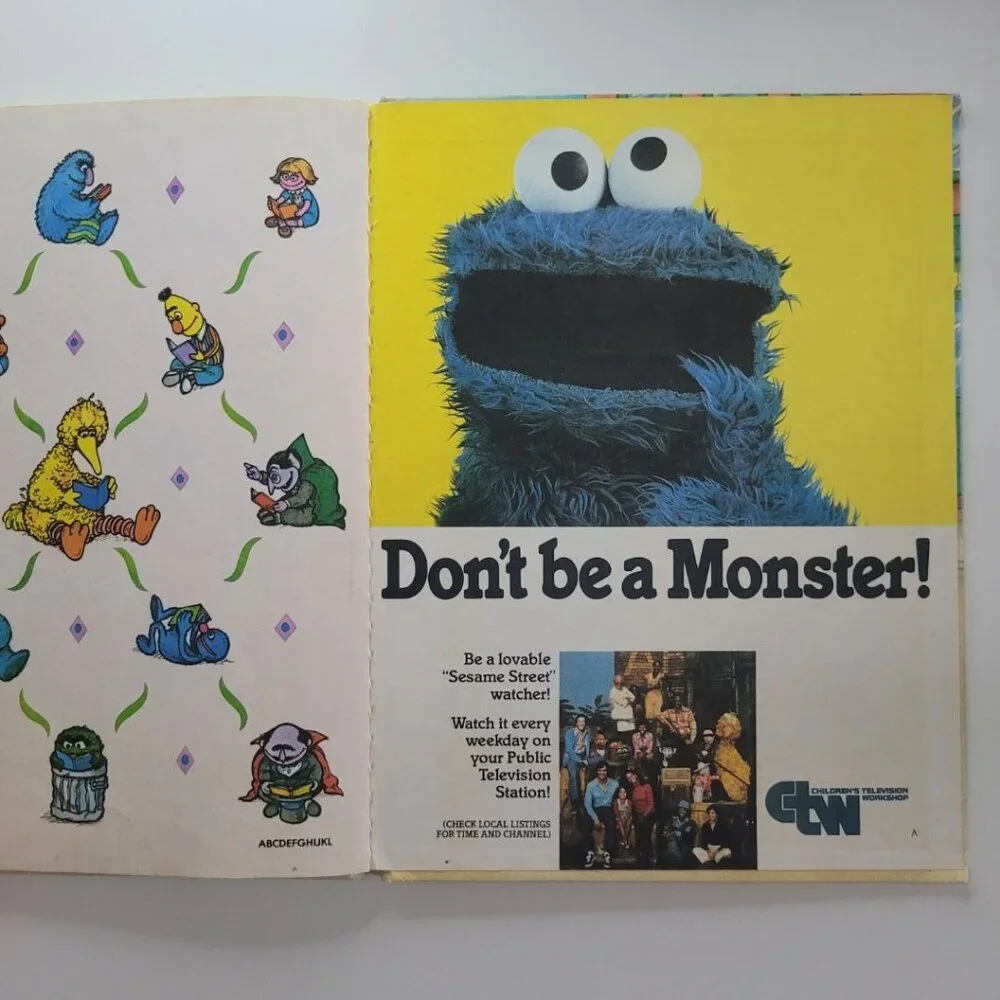 Sesame Street What Did You Bring Book‎ Vintage 1981 Muppet Jim Henson Big Bird